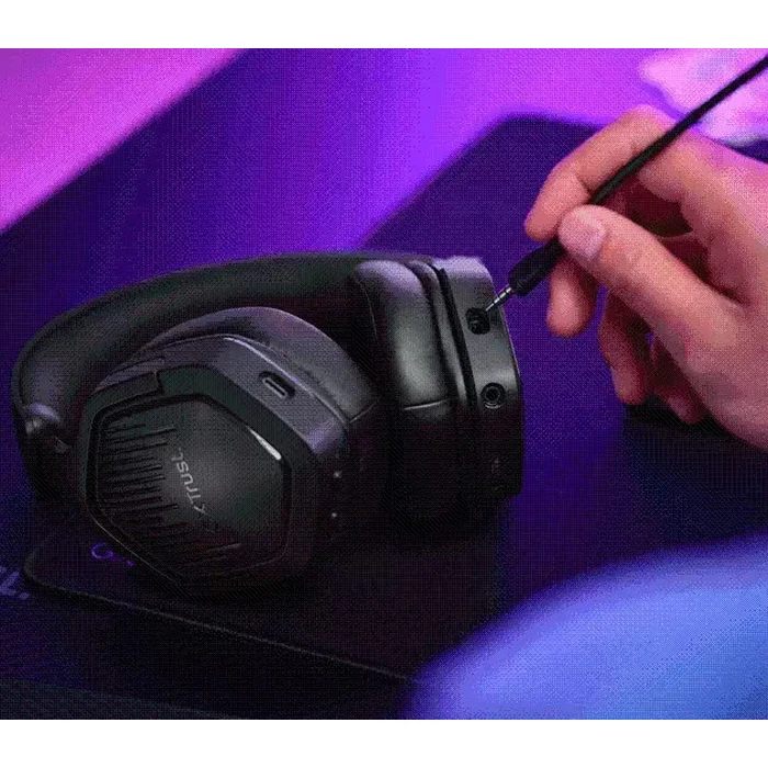 Trust GXT493 Carus Wireless Gaming Headset - Black