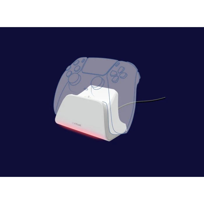 GXT 255W Βάση Φόρτισης για 1 χειριστήριο PS5 Λευκή