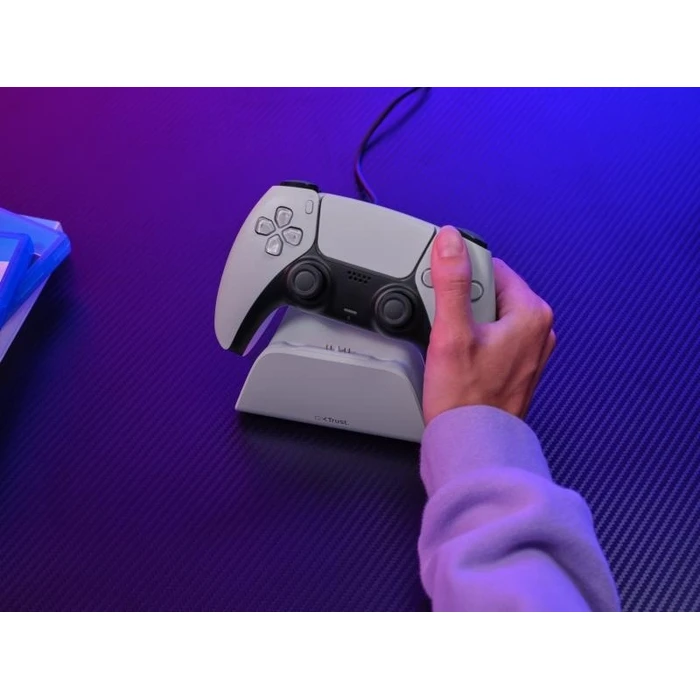 GXT 255W Βάση Φόρτισης για 1 χειριστήριο PS5 Λευκή
