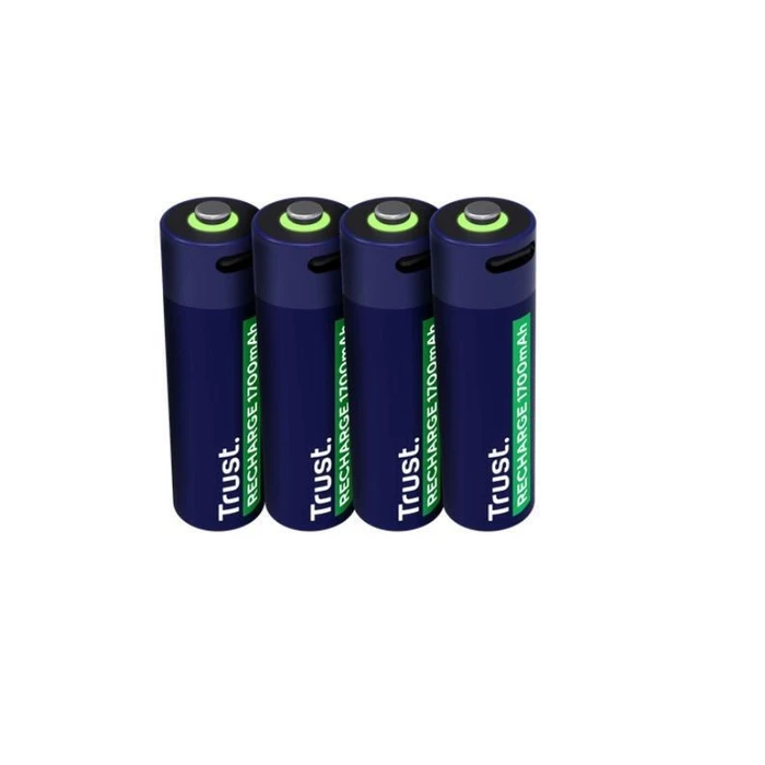 Trust Επαναφορτιζόμενες Μπαταρίες AA Li-ion 1700mAh 1.5V 4τμχ
