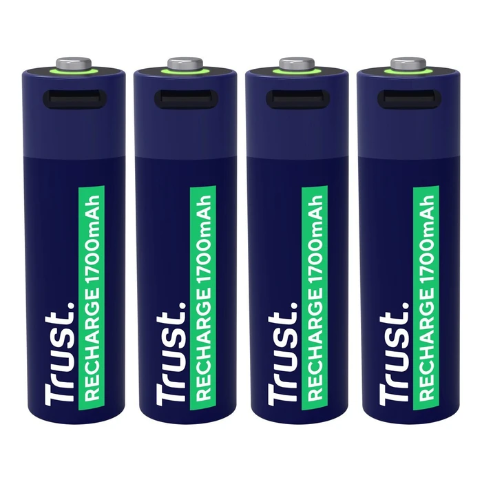 Trust Επαναφορτιζόμενες Μπαταρίες AA Li-ion 1700mAh 1.5V 4τμχ