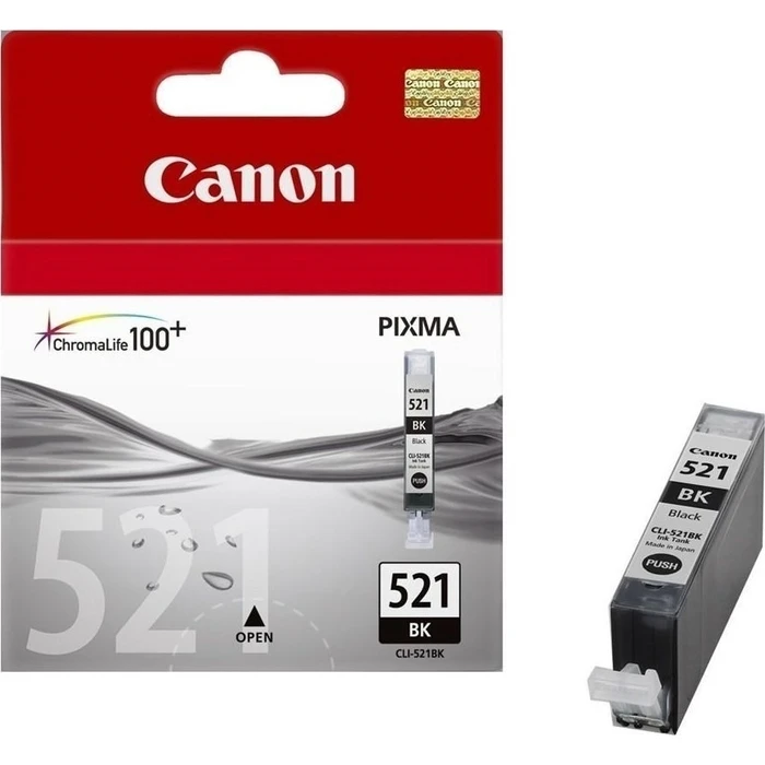 Canon Μελάνι Inkjet CLI-521BK Black Blister Pack (2933B001) (CANCLI-521BKBP)
