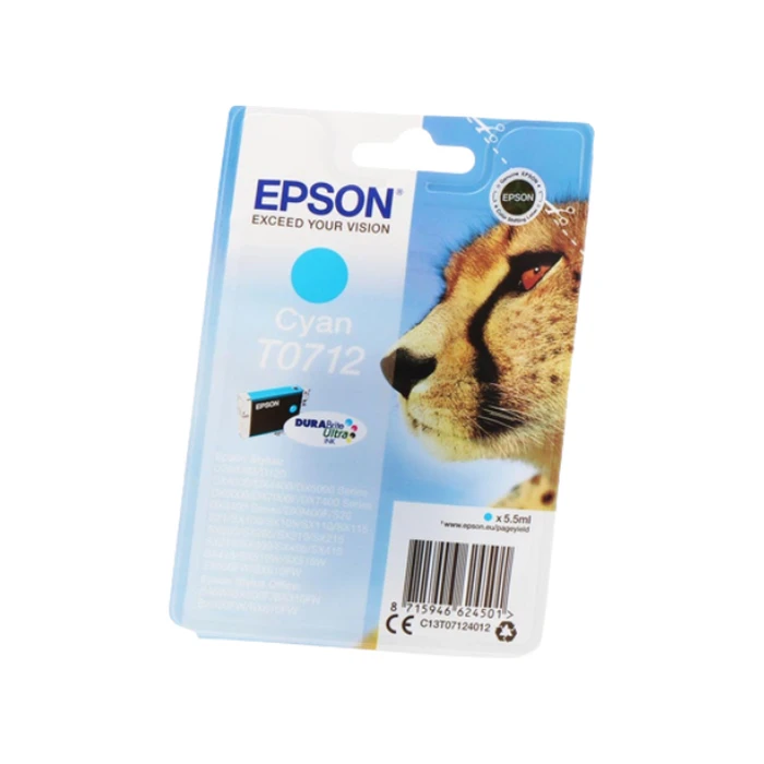 Ink Cartridge Epson Cyan T0712 DURABrite Ultra