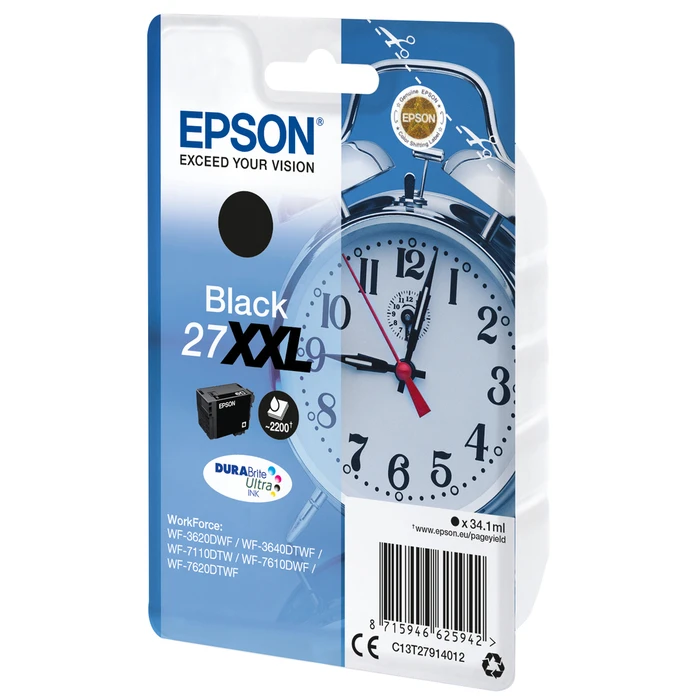 Μελάνι εκτυπωτή Epson DURABrite Ultra Ink 27 XXL Μαύρο T2791