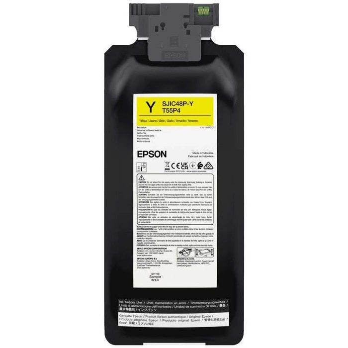 Epson SJIC48P-Y Genuine InkJet Printer Ink Yellow 480 ml (C13T55P440)