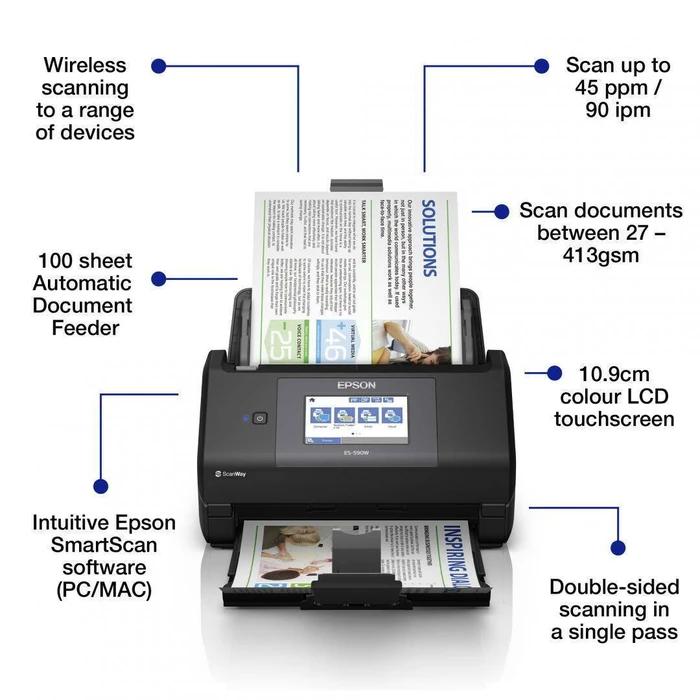 Epson WorkForce ES-590W Σαρωτής Εγγράφων A4