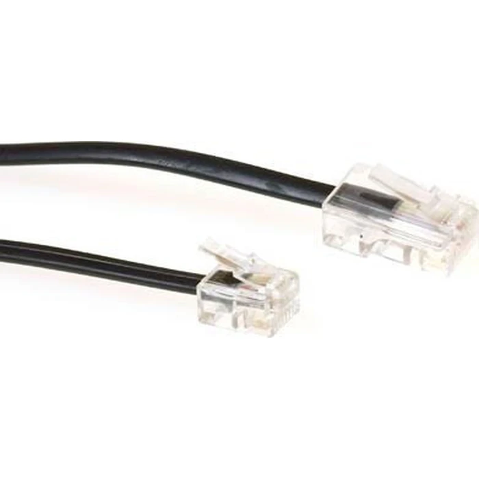 Microconnect Modular RJ11 to RJ45 Cable 2m Black (6P4C - 8P4C) MPK452S