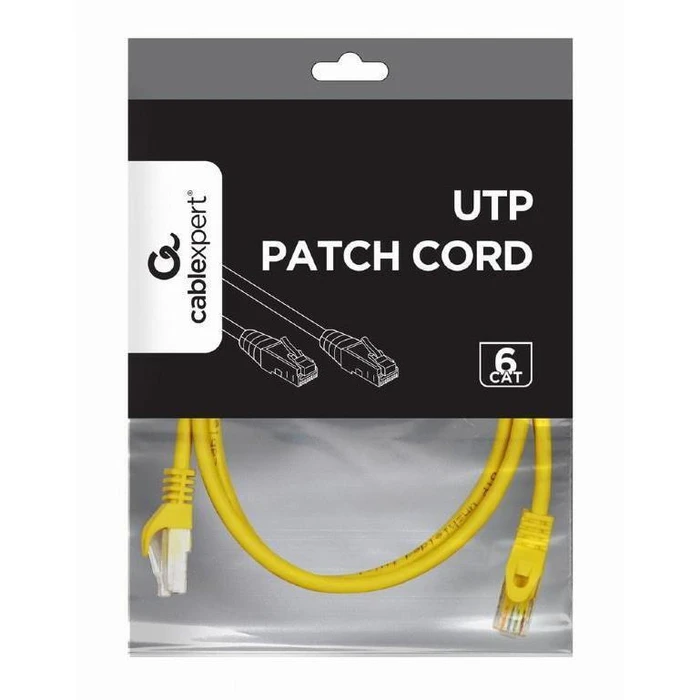 Cablexpert Καλώδιο Δικτύου UTP Cat6 Patch Cord 2m Κίτρινο
