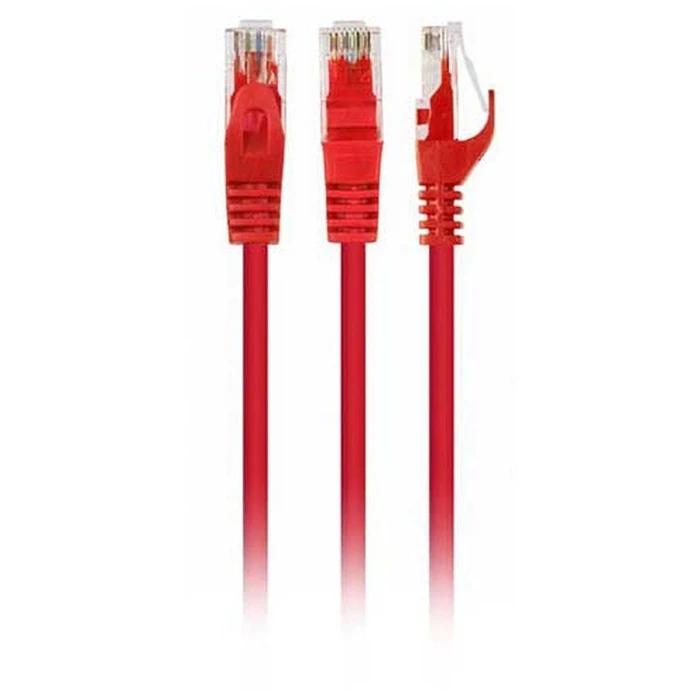Gembird Καλώδιο Δικτύου Cablexpert CAT 6 Molded Ends 1m Κόκκινο PP6U-1M/R
