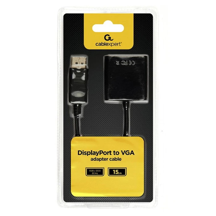Gembird DisplayPort to VGA Adapter AB-DPM-VGAF-02 (0.15 m) Black