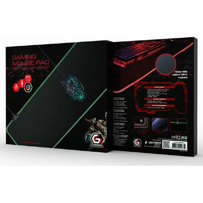 Gembird Gaming Mouse Pad with LED Light FX Extra Large 300 x 800