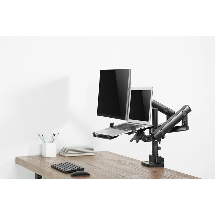 Gembird MA-DA3-02 Display Mounting Arm with Notebook Tray, Desk Mount, Up to 32 inches