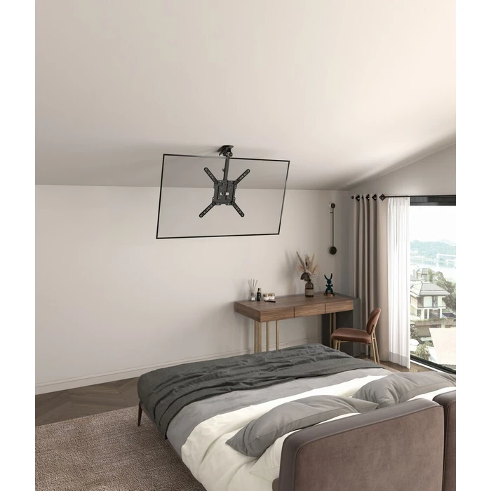 Gembird Βάση Οροφής Τηλεόρασης Full Motion 23 έως 55 VESA 400x400 Μαύρη