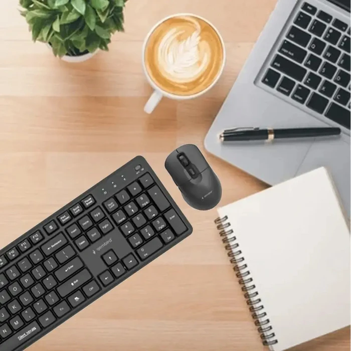 Gembird Silent Key Pro Wireless Keyboard & Mouse Set (US English)