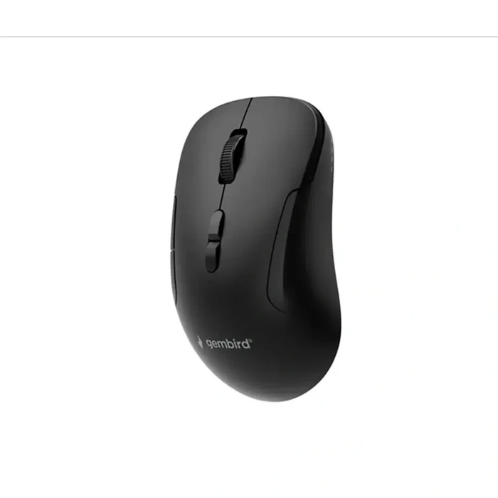 Gembird MUSW2-7B-01 Wireless Optical Mouse (RF + Bluetooth, 7 buttons, 1600 DPI) - Black