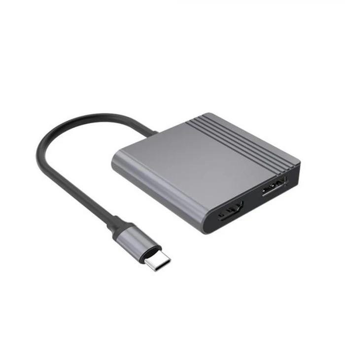 Cablexpert Προσαρμογέας Type C σε HDMI και DP 4K 60Hz Μαύρο