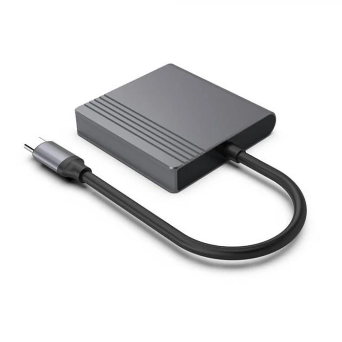 Cablexpert Προσαρμογέας Type C σε HDMI και DP 4K 60Hz Μαύρο