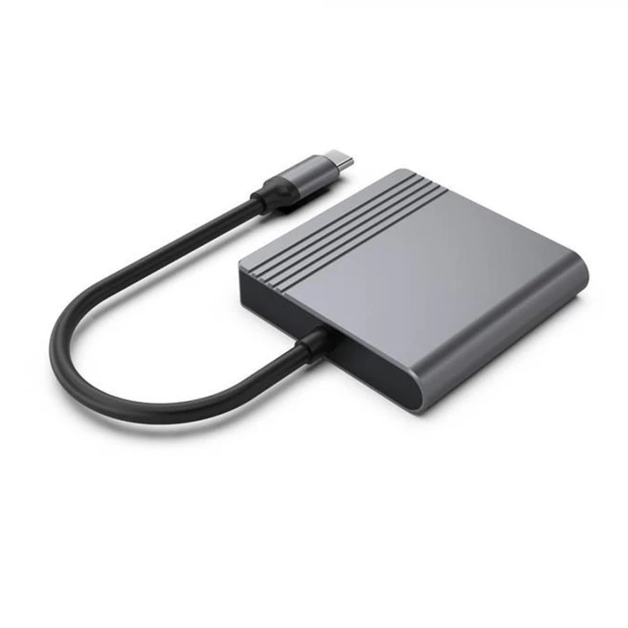 Cablexpert Προσαρμογέας Type C σε HDMI και DP 4K 60Hz Μαύρο