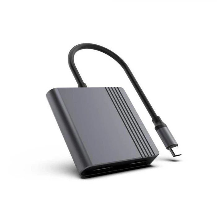 Cablexpert Προσαρμογέας Type C σε HDMI και DP 4K 60Hz Μαύρο