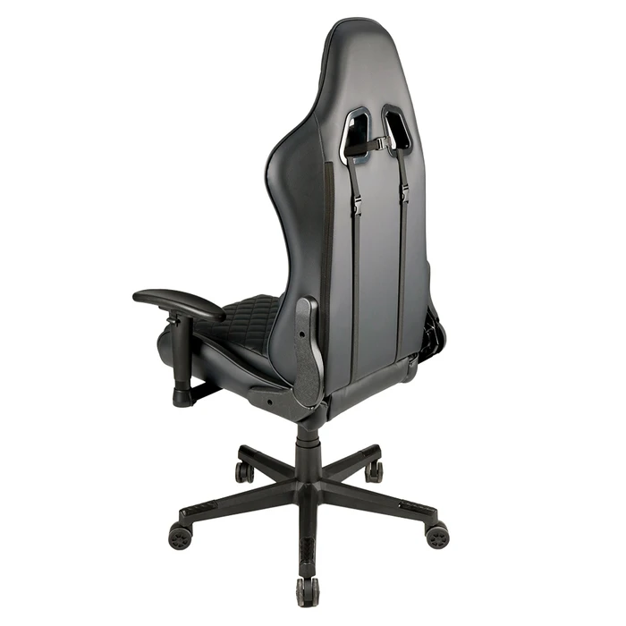 Gembird Καρέκλα Gaming PVC Δέρμα Με Μαξιλάρια Μαύρη