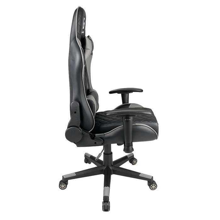 Gaming Chair Gembird PVC Leather Black Grey