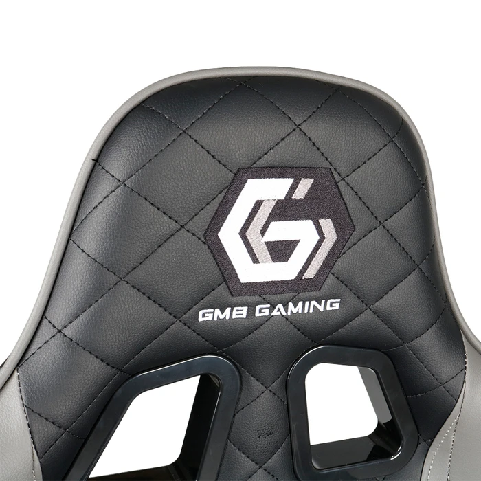 Gaming Chair Gembird PVC Leather Black Grey