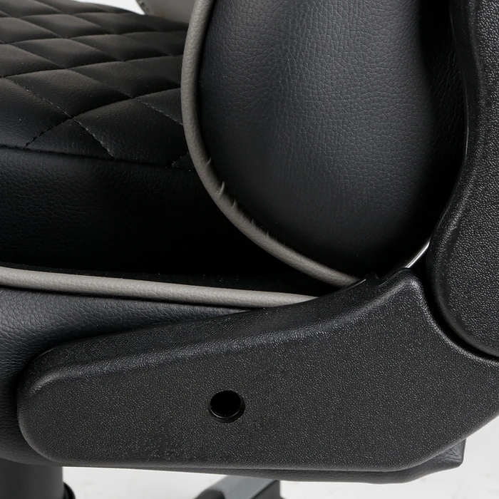 Gaming Chair Gembird PVC Leather Black Grey