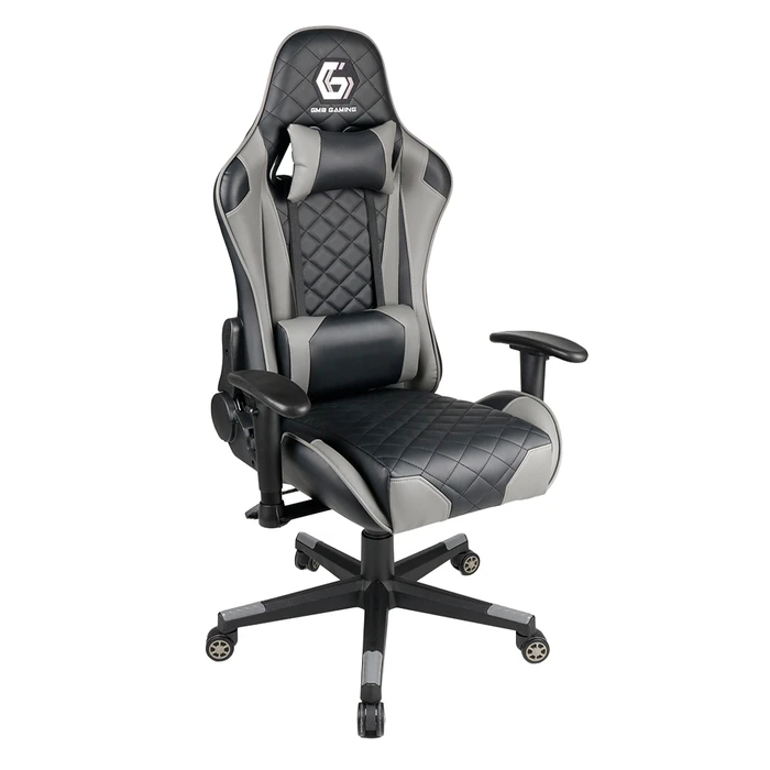 Gaming Chair Gembird PVC Leather Black Grey