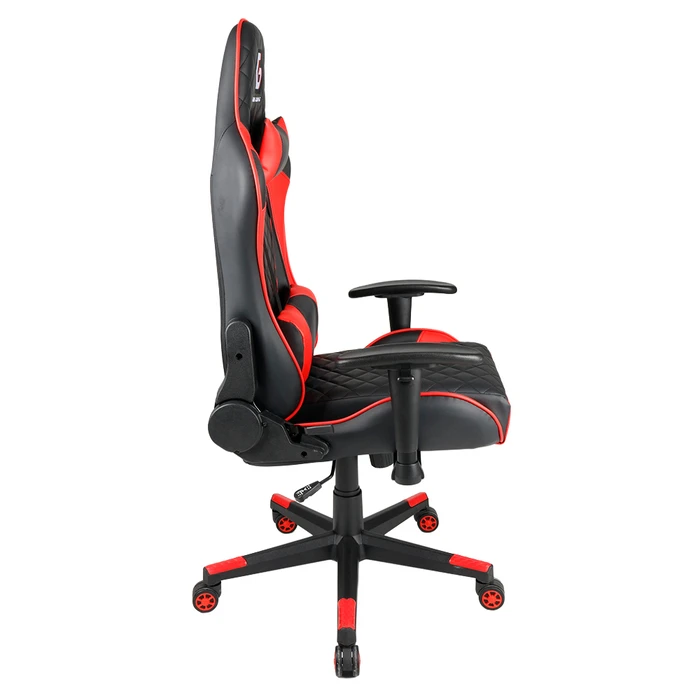 Gaming Chair Gembird PVC Leather with Pillows Black Red