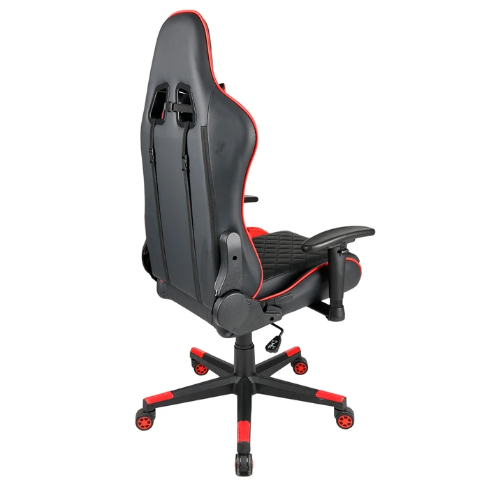 Gaming Chair Gembird PVC Leather with Pillows Black Red