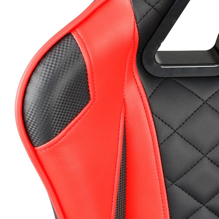 Gaming Chair Gembird PVC Leather with Pillows Black Red