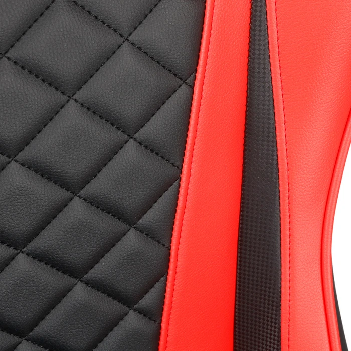 Gaming Chair Gembird PVC Leather with Pillows Black Red