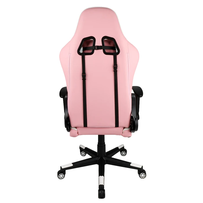 Gaming Chair Gembird PVC Leather White Pink