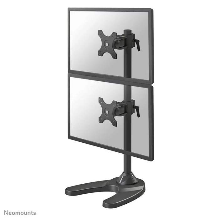 Newstar (Neomounts) FPMA-D700DDV Dual Desk Monitor Mount, Black, 10–27"