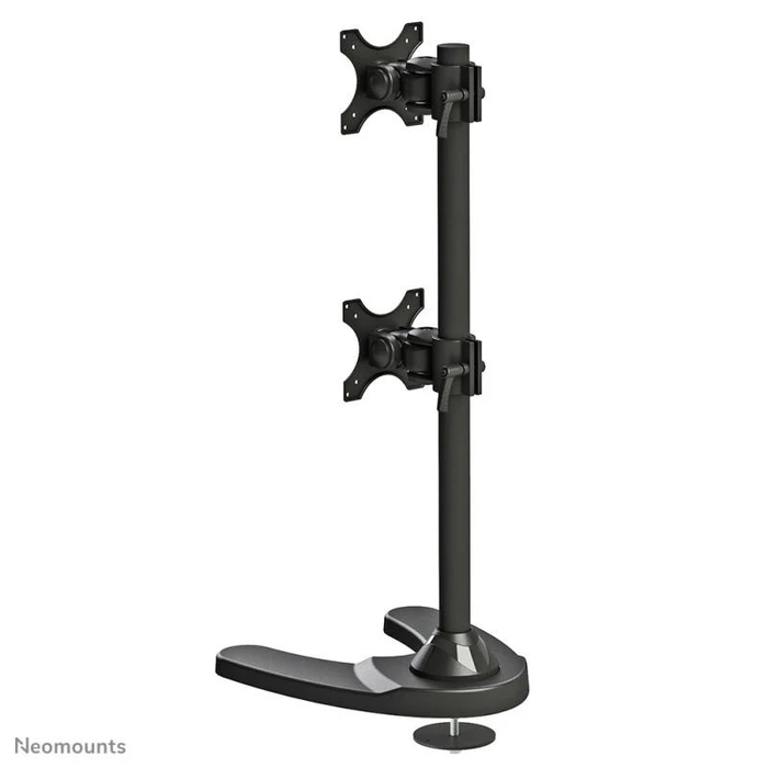 Newstar (Neomounts) FPMA-D700DDV Dual Desk Monitor Mount, Black, 10–27"