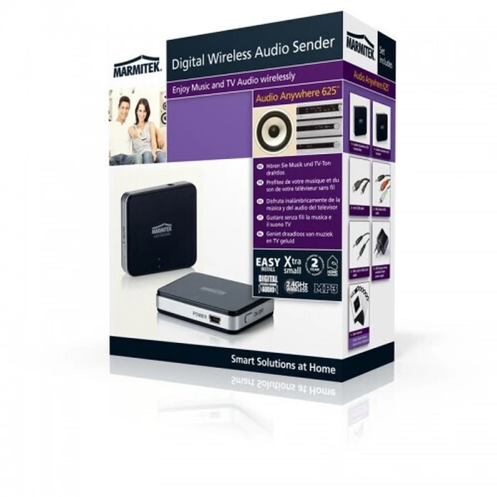 Marmitek Anywhere 630 Set - Wireless Audio Transmitter & Receiver (Transmitter + Receiver)