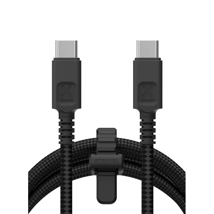 Xtorm Braided USB 2.0 Cable USB-C male - USB-C 240W PD Μαύρο 1.5m CX3091