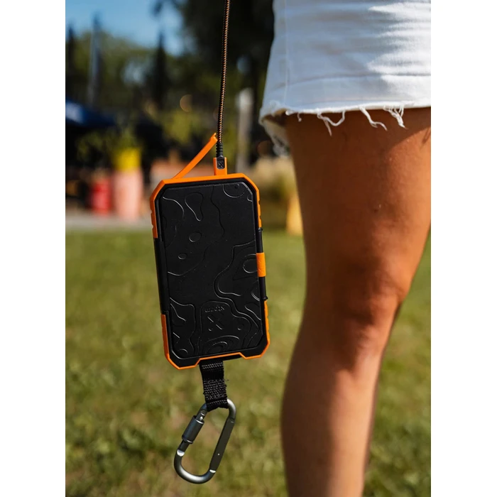 Xtorm Braided / Spiral USB 2.0 Cable USB-C male - USB-C 240W PD Πορτοκαλί 1.5m MOB.ACC.00649