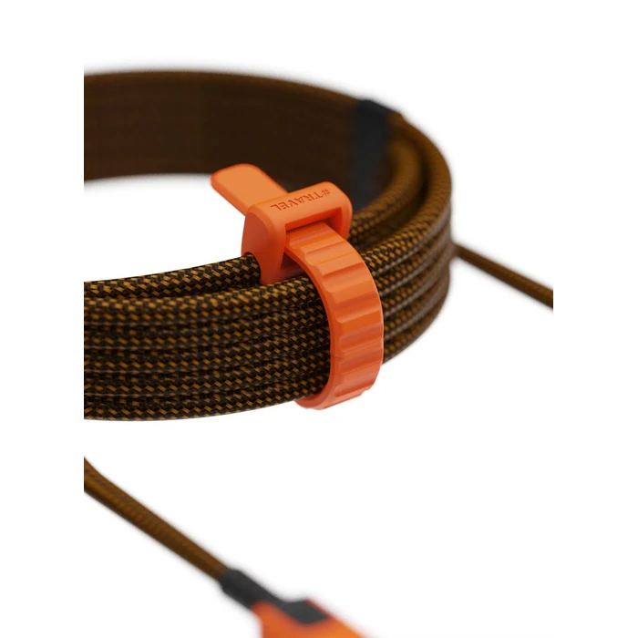 Xtorm Braided / Spiral USB 2.0 Cable USB-C male - USB-C 240W PD Πορτοκαλί 1.5m MOB.ACC.00649