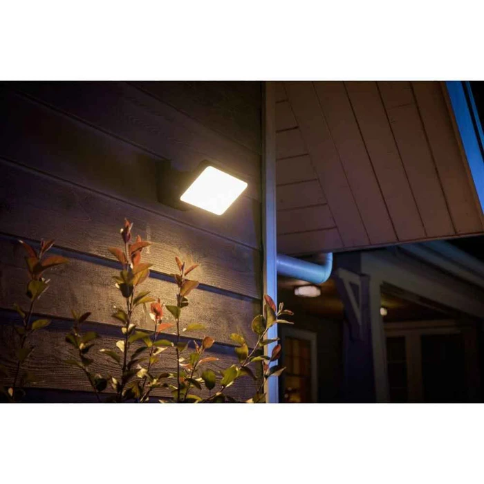 Philips Hue Welcome Εξωτερικός Προβολέας LED Λευκό Φως, Μαύρο, 2300 lm