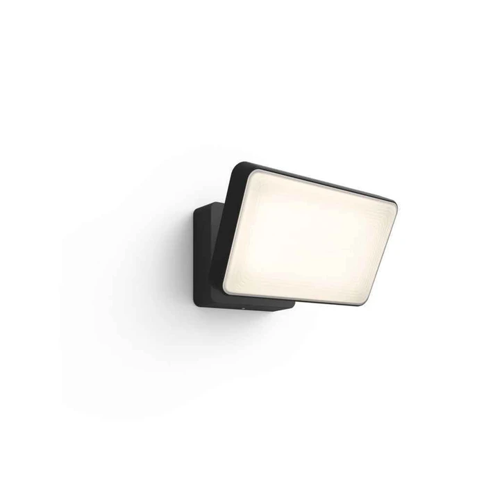 Philips Hue Welcome Εξωτερικός Προβολέας LED Λευκό Φως, Μαύρο, 2300 lm