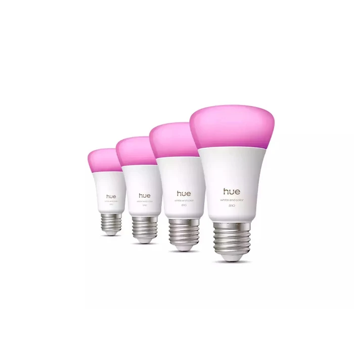 Philips Hue White and Colour Ambiance A60 E27 - Πακέτο 4 τμχ