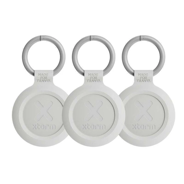 Xtorm TravelTag - Έξυπνο μπρελόκ εντοπισμού Apple Find My & Google Find Hub, Λευκό, 3 τεμ.