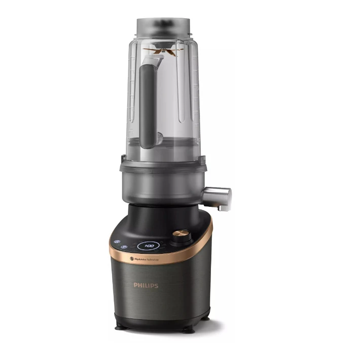 Philips Flip & Juice Blender HR3770/10 - Black/Copper, 1500W, 2L