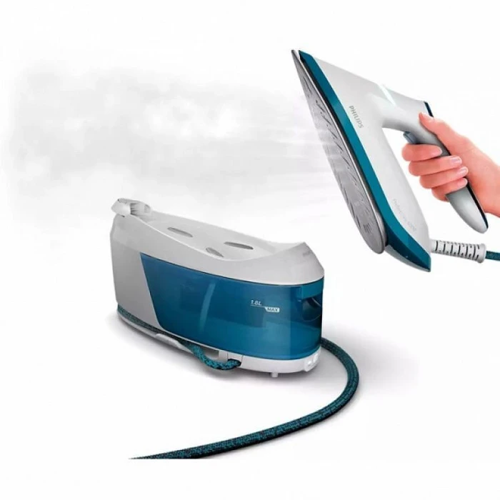 Philips PerfectCare Ironing Station PSG6022/20 - Steam Generator 2400W, 6.5 bar, 1.8L (Blue/White)