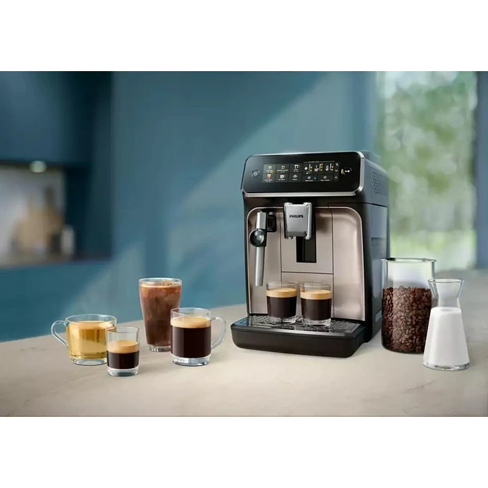Philips Series 3300 Αυτόματη Μηχανή Espresso 1500W Πίεσης 15bar με Μύλο Άλεσης Μαύρη EP3321/40