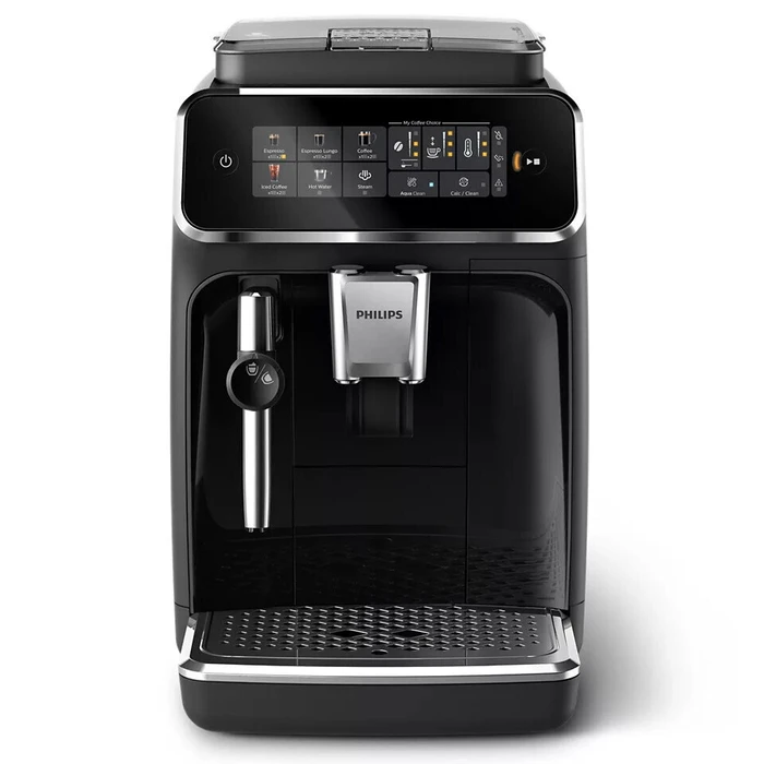Philips Series 3300 Αυτόματη Μηχανή Espresso 1500W Πίεσης 15bar με Μύλο Άλεσης Μαύρη EP3321/40