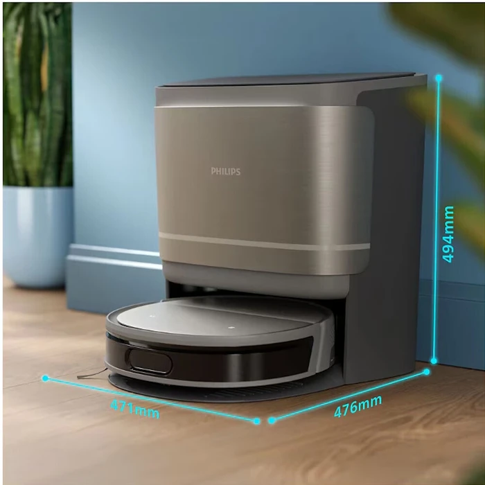 Philips HomeRun 9000 Series Robot Vacuum Cleaner XU9100/10 (Homerun) — LIDAR Mapping, 8000 Pa, Spinning Mops