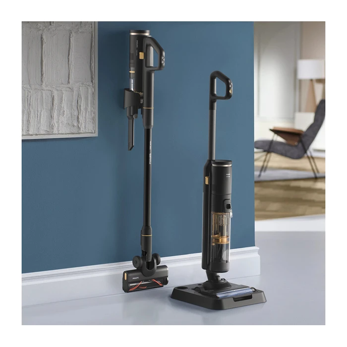 PHILIPS AquaTrio 7000 XW7264/11 3-in-1 Stick Vacuum Black Dry & Wet Bagless (Battery)