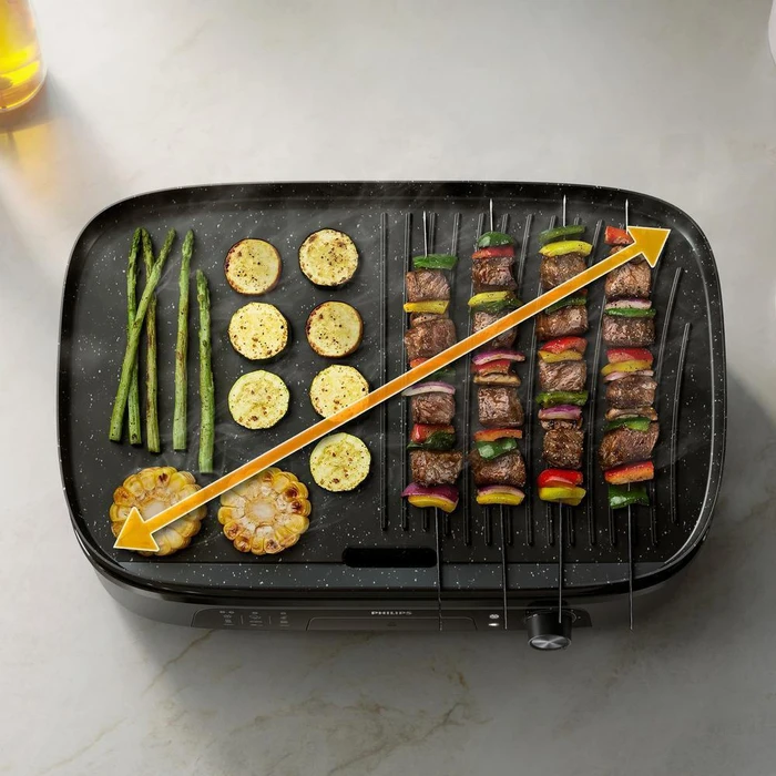 Philips Grill HD6210 90 Black 2400 W